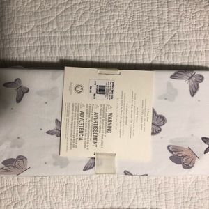 Baby quilt, sheet and crib skirt